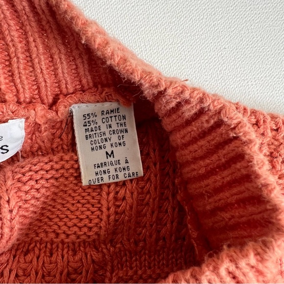 Express Women’s Orange Button-Up Knit Cardigan - Medium - Picture 4 of 10